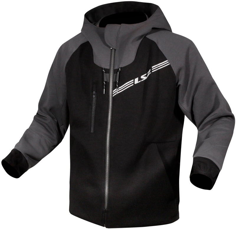 Afbeelding laden in galerijviewer, Ls2 jas throttle jacket throttle man black dark grey m
