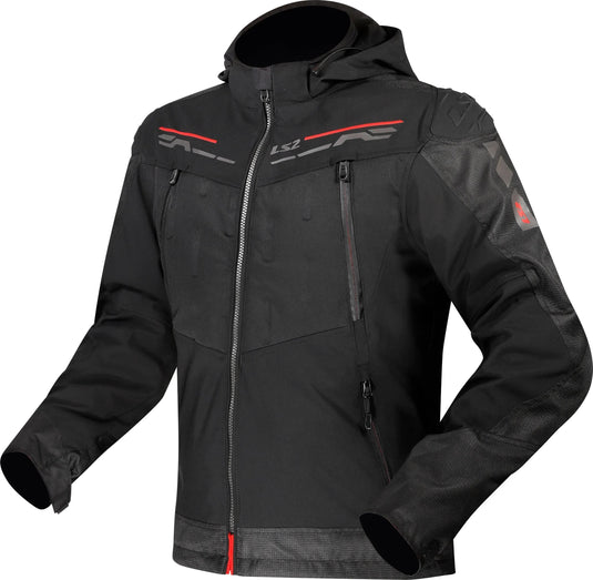 Ls2 jacke zirconium jacket zirconium mens black red gr. l