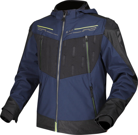 Ls2 zirconium jas jacket zirconium herr blue black neon yellow l
