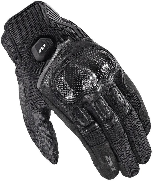 Ls2 handschuh atom man atom gloves men's black size l
