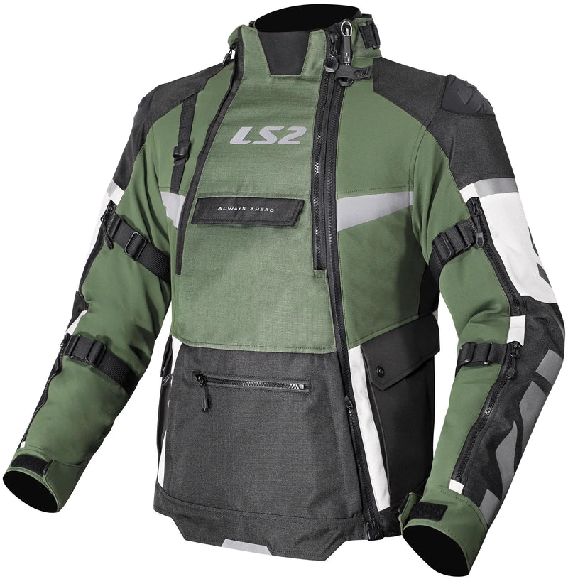 Afbeelding laden in galerijviewer, Ls2 jas x-master man jacket x-master men black green grey size m
