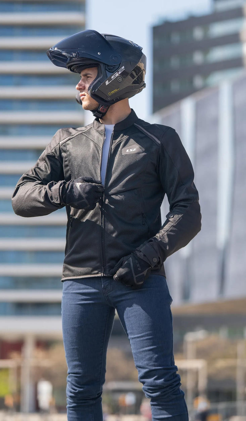 Afbeelding laden in galerijviewer, Ls2 jacke breeze man jacket breeze men black gr. s
