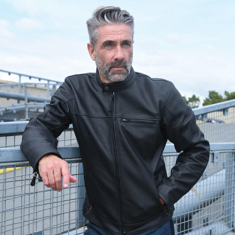 Afbeelding laden in galerijviewer, Oxford leren jas walton jacket walton leather black xl

