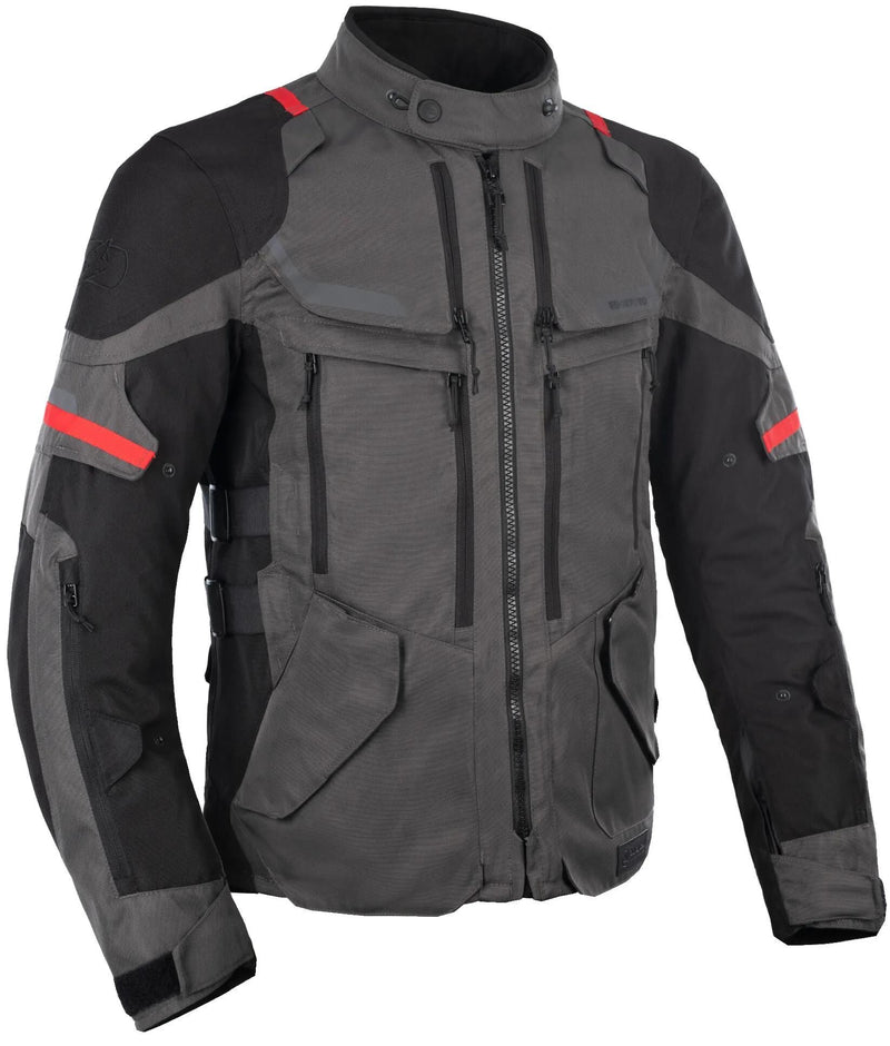 Afbeelding laden in galerijviewer, Oxford jas rockland jacket rockland gray sw red gr. 4xl
