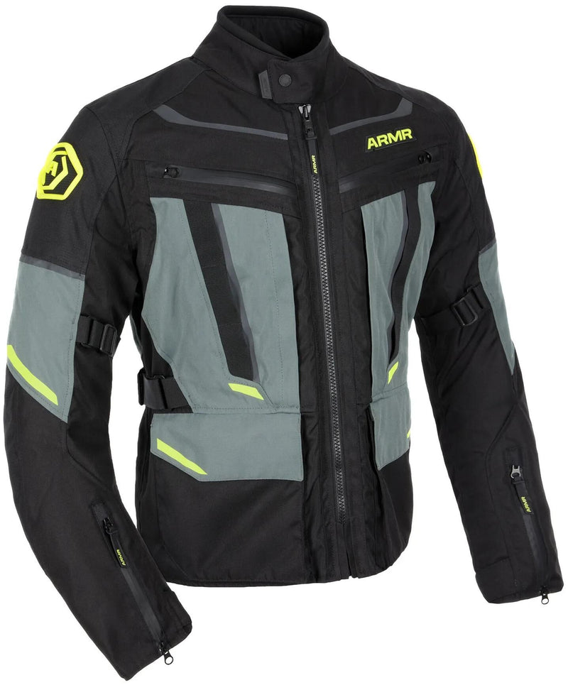 Afbeelding laden in galerijviewer, Armr jacke kumaji 3.0 jacket kumaji 3.0 wp ms black green yellow gr.
