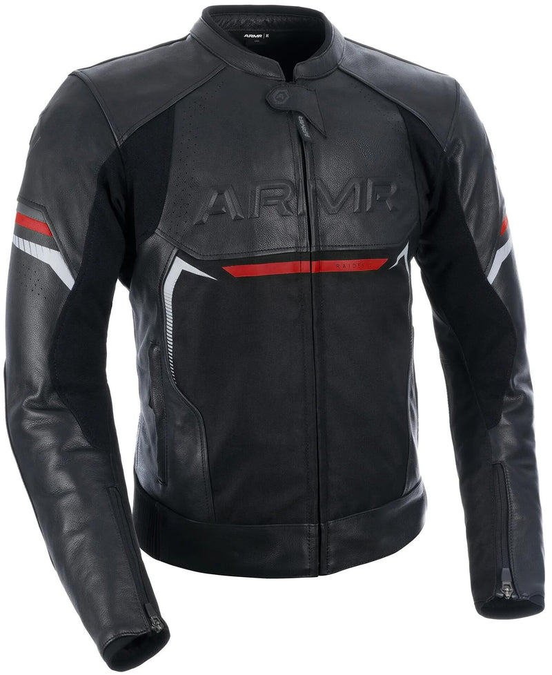 Afbeelding laden in galerijviewer, Armr lederjacke raiden 3.0 leather jacket raide 3.0 ms black red gr. l
