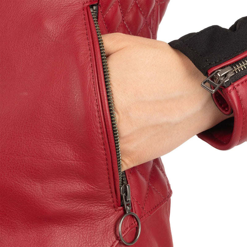 Afbeelding laden in galerijviewer, Oxford lederjacke radley leather jacket rad ws red 40
