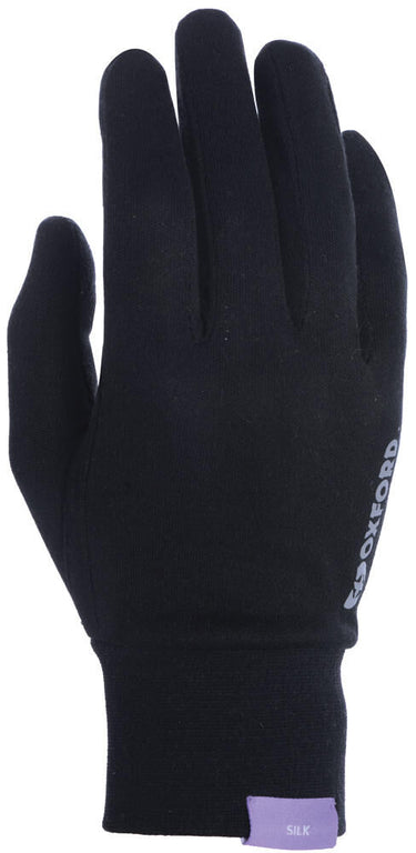 Oxford binnenhandschoen deluxe glove silk black gr.s m