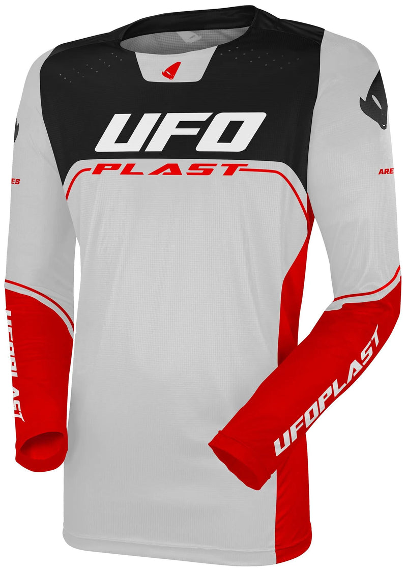 Afbeelding laden in galerijviewer, Ufo plast jersey mx ares mx jersey ufo ares gray rot gr. xl
