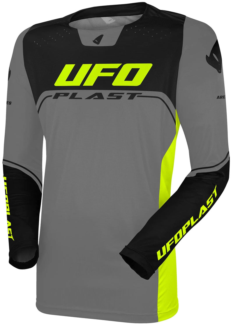 Afbeelding laden in galerijviewer, Ufo plast jersey mx ares mx jersey ufo ares gray black gr. xxl
