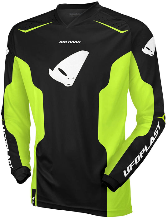 Ufo plast jersey mx oblivion mx jersey ufo oblivion black yellow gr. l