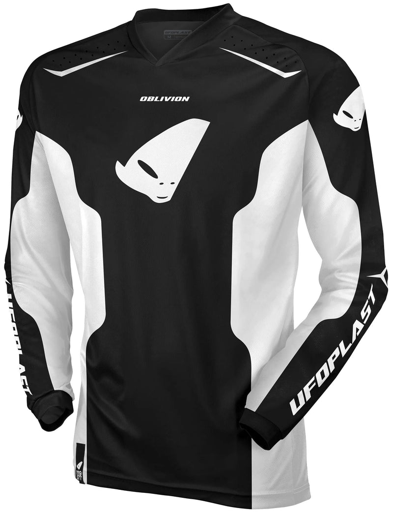 Afbeelding laden in galerijviewer, Ufo plast jersey mx oblivion mx jersey ufo oblivion black white gr. m
