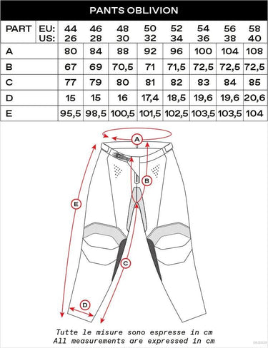Ufo plast hose mx oblivion mx trousers ufo oblivion red white size 54