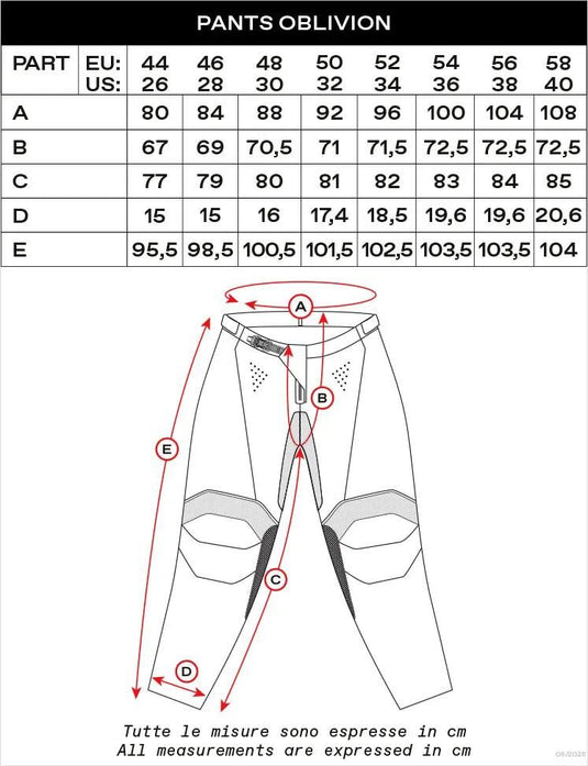 Ufo plast hose mx oblivion mx trousers ufo oblivion blue red size 52
