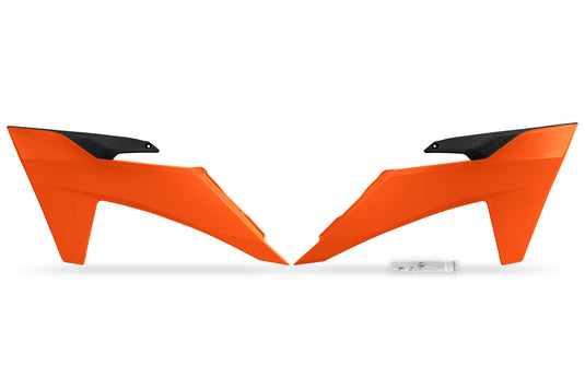 Ufo plast kühlerabdeckung radiator covers ufo ktm orange