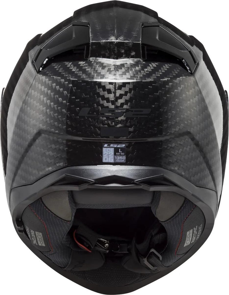 Afbeelding laden in galerijviewer, Ls2 integraalhelm ff811 vector ii carbon solid helmet vector ii carb black gr. m
