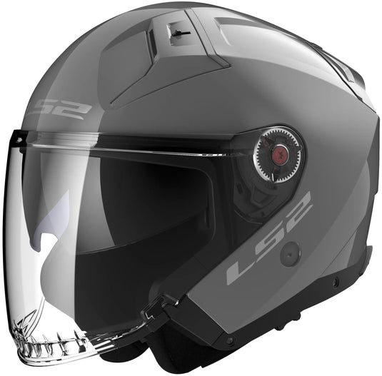 Ls2 jethelm of603 infinity ii solid helmet infinity ii gray gr. 3xl