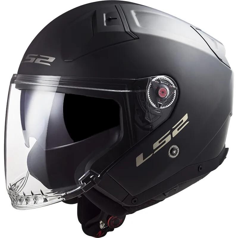 Afbeelding laden in galerijviewer, Ls2 jethelm of603 infinity ii solid helmet infinity ii black matt gr. s
