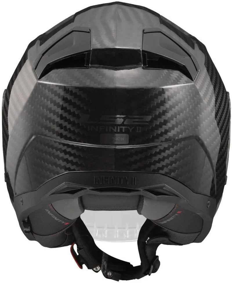 Afbeelding laden in galerijviewer, Ls2 jethelm of603 infinity ii carbon solid helmet infinity ii carbon black gr. xs
