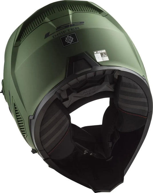 Ls2 modularhelm of606 drifter solid helmet drifter green matt gr. xl