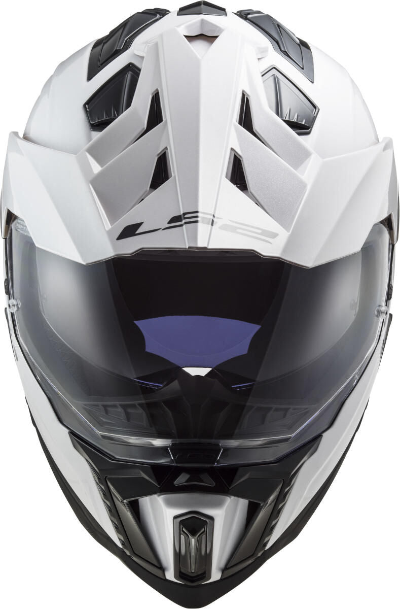 Afbeelding laden in galerijviewer, Ls2 endurohelm mx701 explorer solid helmet explorer white gr. l
