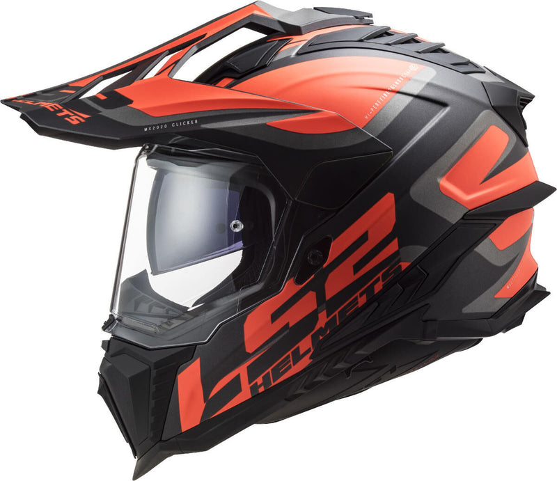 Afbeelding laden in galerijviewer, Ls2 endurohelm mx701 explorer alter helmet explorer age bw neonorange matt gr.m
