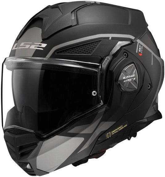 Ls2 opklaphelm ff901 advant x metryk helmet advant x metry sw gr matt gr. xxl
