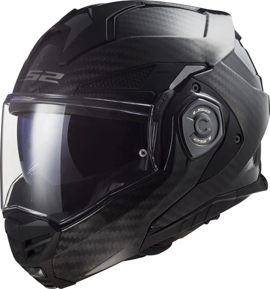 Ls2 opklaphelm ff901 advant x carbon solid helmet advant x carbo black gr. xs