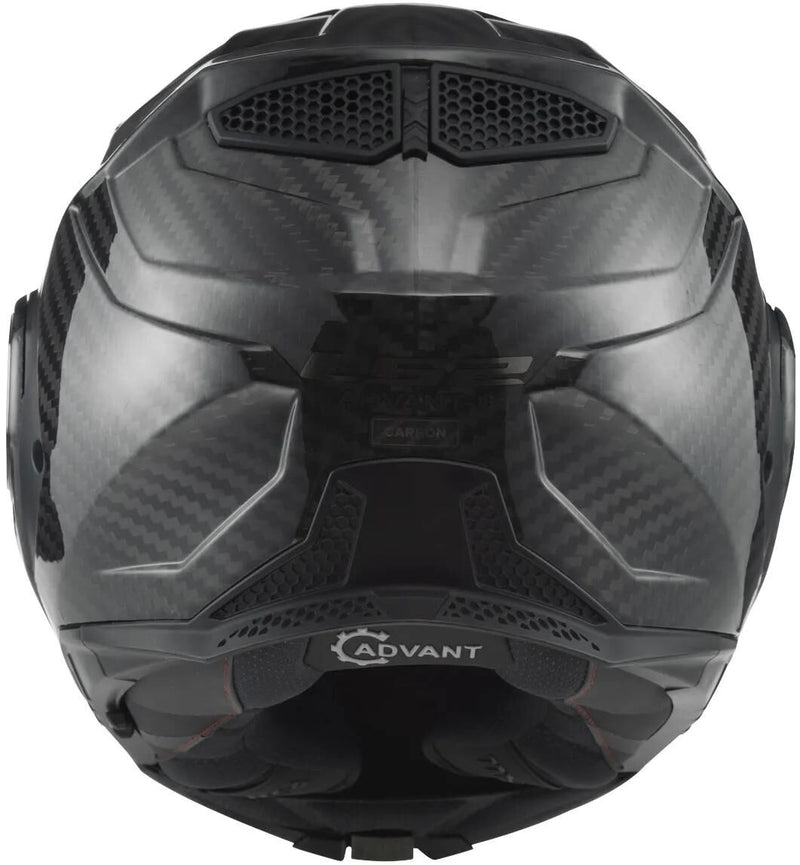 Afbeelding laden in galerijviewer, Ls2 opklaphelm ff901 advant x carbon solid helmet advant x carbo black gr. xs
