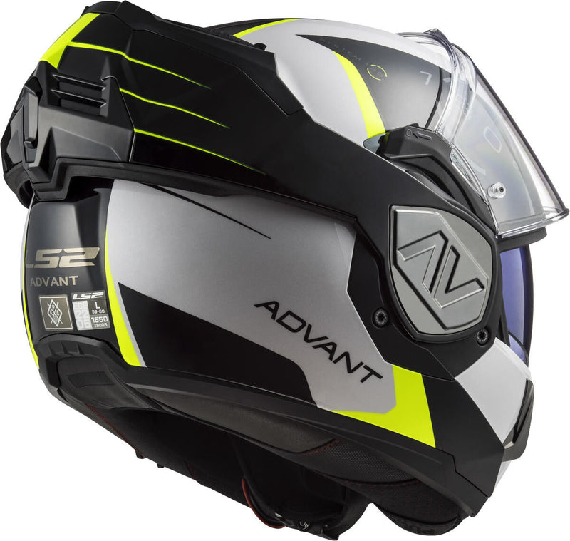 Afbeelding laden in galerijviewer, Ls2 opklaphelm ff906 advant codex helmet ff906 adv. codex xxl white bl yel.
