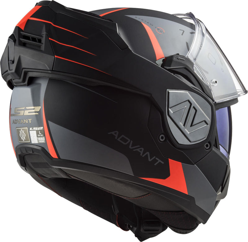 Afbeelding laden in galerijviewer, Ls2 opklaphelm ff906 advant codex helmet ff906 adv. codex xs bl grey red
