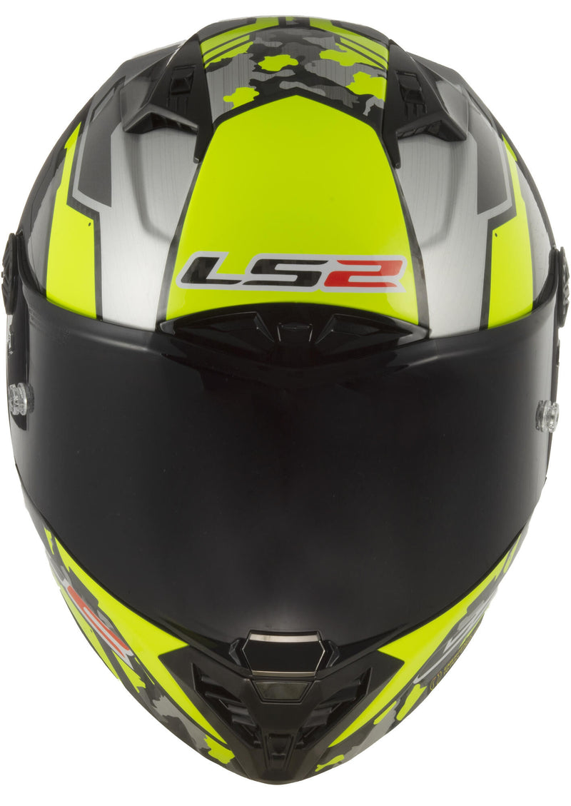 Afbeelding laden in galerijviewer, Ls2 integraalhelm ff805 thunder carbon space helmet ff805 thun.ca. space xxl yel. grey matt

