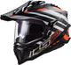 Ls2 endurohelm mx701 explorer carbon edge helmet explorer edge carbon bw ws or gr. m