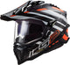 Ls2 endurohelm mx701 explorer carbon edge helmet explorer edge carbon bw ws or gr. xl