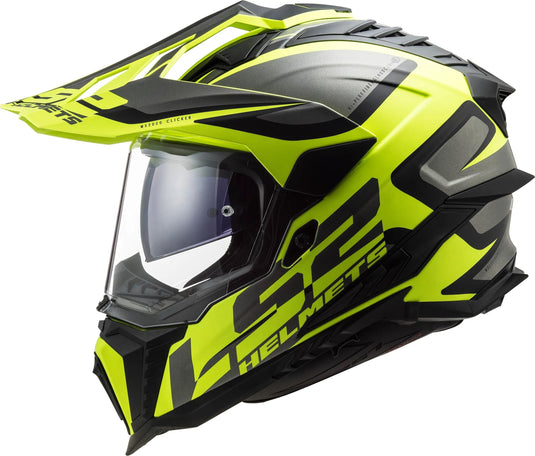Ls2 endurohelm mx701 explorer alter helmet explorer age bw neono yellow matt gr.