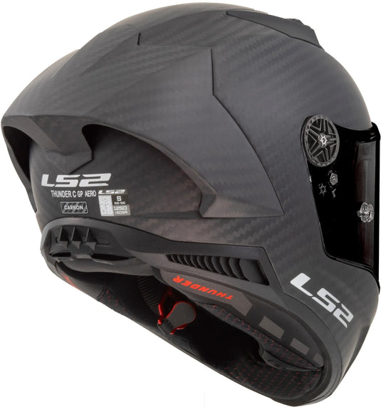 Ls2 integraalhelm ff805 thunder carbon gp aero helmet thunder gp aer black matt gr. xxl