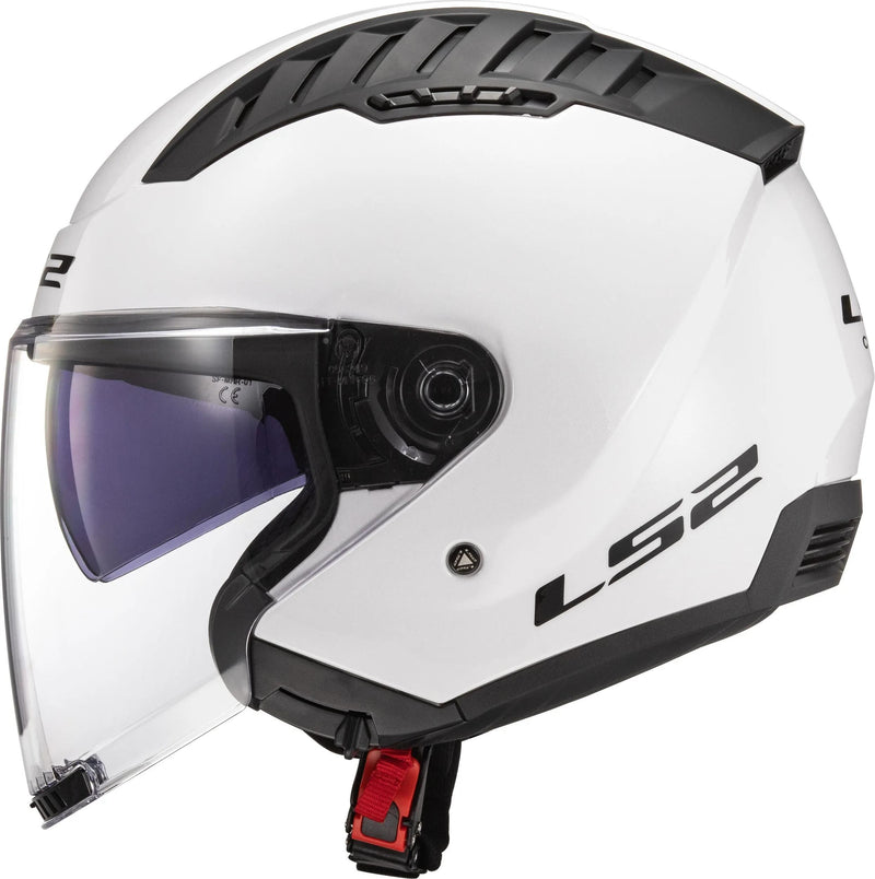 Afbeelding laden in galerijviewer, Ls2 jethelm of600 copter ii solid helmet copter ii soli white gr. m
