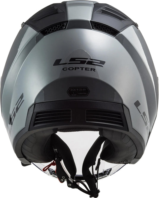 Ls2 jethelm of600 copter ii solid helmet copter ii soli nardo gray gr. m