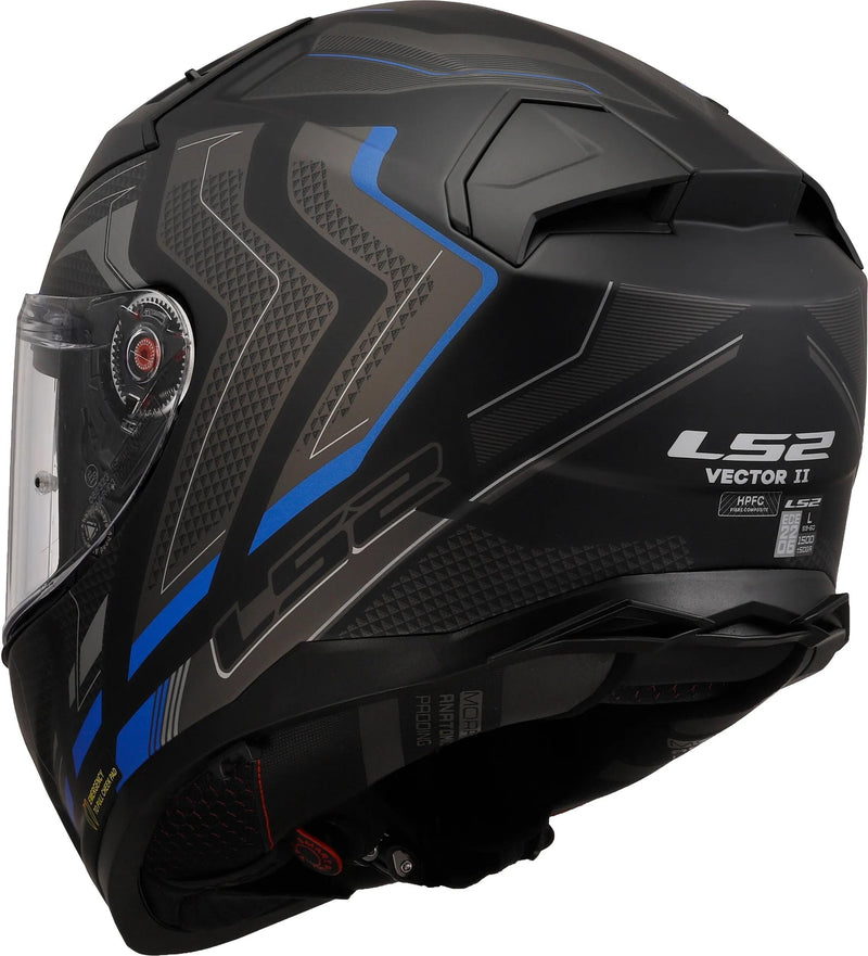Afbeelding laden in galerijviewer, Ls2 integralhelm ff811 vector ii alizer helmet ff811 vector i alizer w. sw bl gr. l
