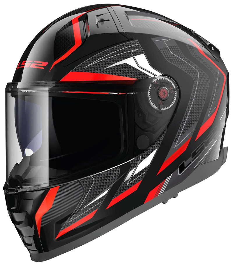 Afbeelding laden in galerijviewer, Ls2 integralhelm ff811 vector ii alizer helmet ff811 vector i alizer black red gr. s
