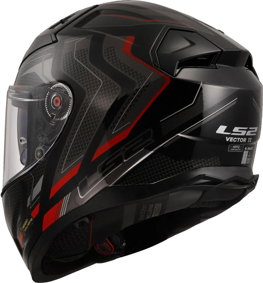 Ls2 integralhelm ff811 vector ii alizer helmet ff811 vector i alizer black red gr. s