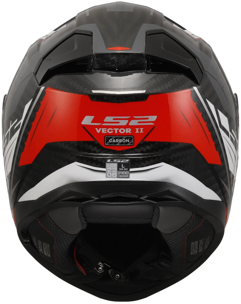 Afbeelding laden in galerijviewer, Ls2 integralhelm ff811 vector ii carbon savage helmet ff811 vector i c savage ws rt gr gr. xxl
