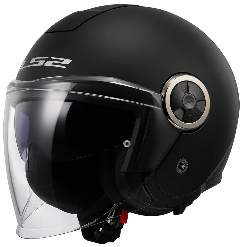Afbeelding laden in galerijviewer, Ls2 jethelm of620 classy solid helmet of620 classy solid matt black gr. xxl
