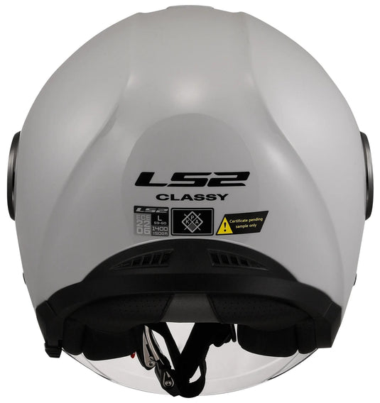 Ls2 jethelm of620 classy solid helmet of620 classy solid pearl gray gr. l