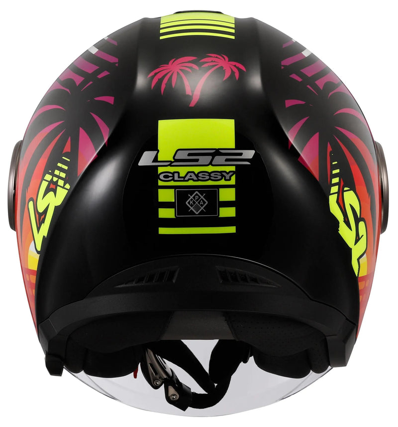 Afbeelding laden in galerijviewer, Ls2 jethelm of620 classy palm helmet of620 classy palm black gr. s
