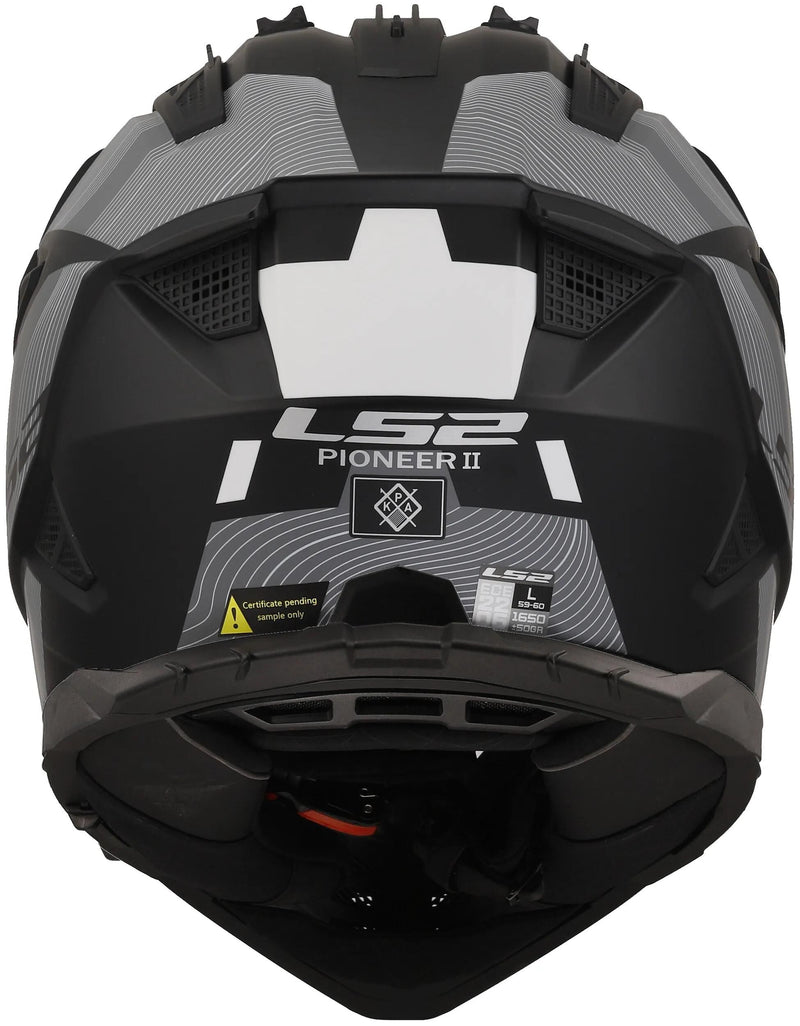 Afbeelding laden in galerijviewer, Ls2 endurohelm mx702 pioneer ii hill helmet mx702 pioneer ii hill m. bw ws gr. xl
