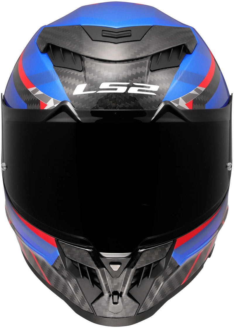 Afbeelding laden in galerijviewer, Ls2 integralhelm ff807 dragon trax helmet ff807 dragon trax blue red gr. xxl
