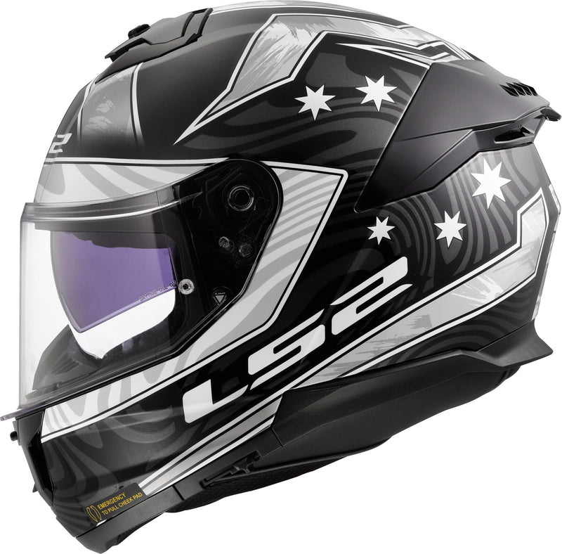 Afbeelding laden in galerijviewer, Ls2 integraalhelm ff808 stream ii galdam helmet ff808 stream i galdam black white gr. xx
