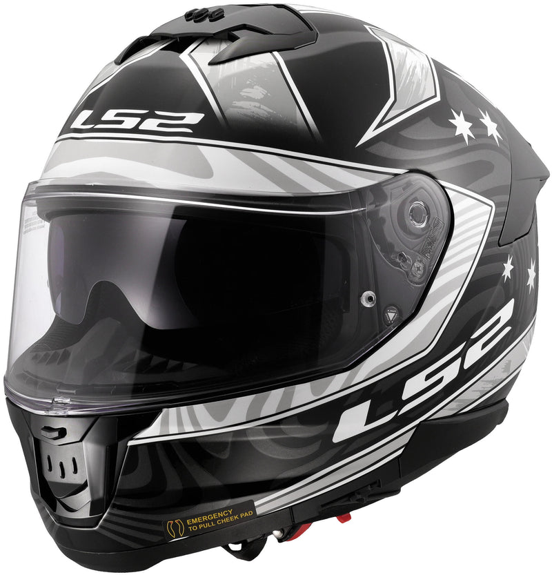 Afbeelding laden in galerijviewer, Ls2 integraalhelm ff808 stream ii galdam helmet ff808 stream i galdam black white gr. xl
