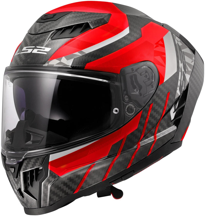 Afbeelding laden in galerijviewer, Ls2 integralhelm ff807 dragon trax helmet ff807 dragon trax red gr. s
